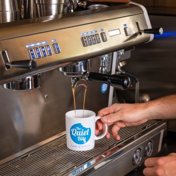Coffee machine at The Quiet Bite