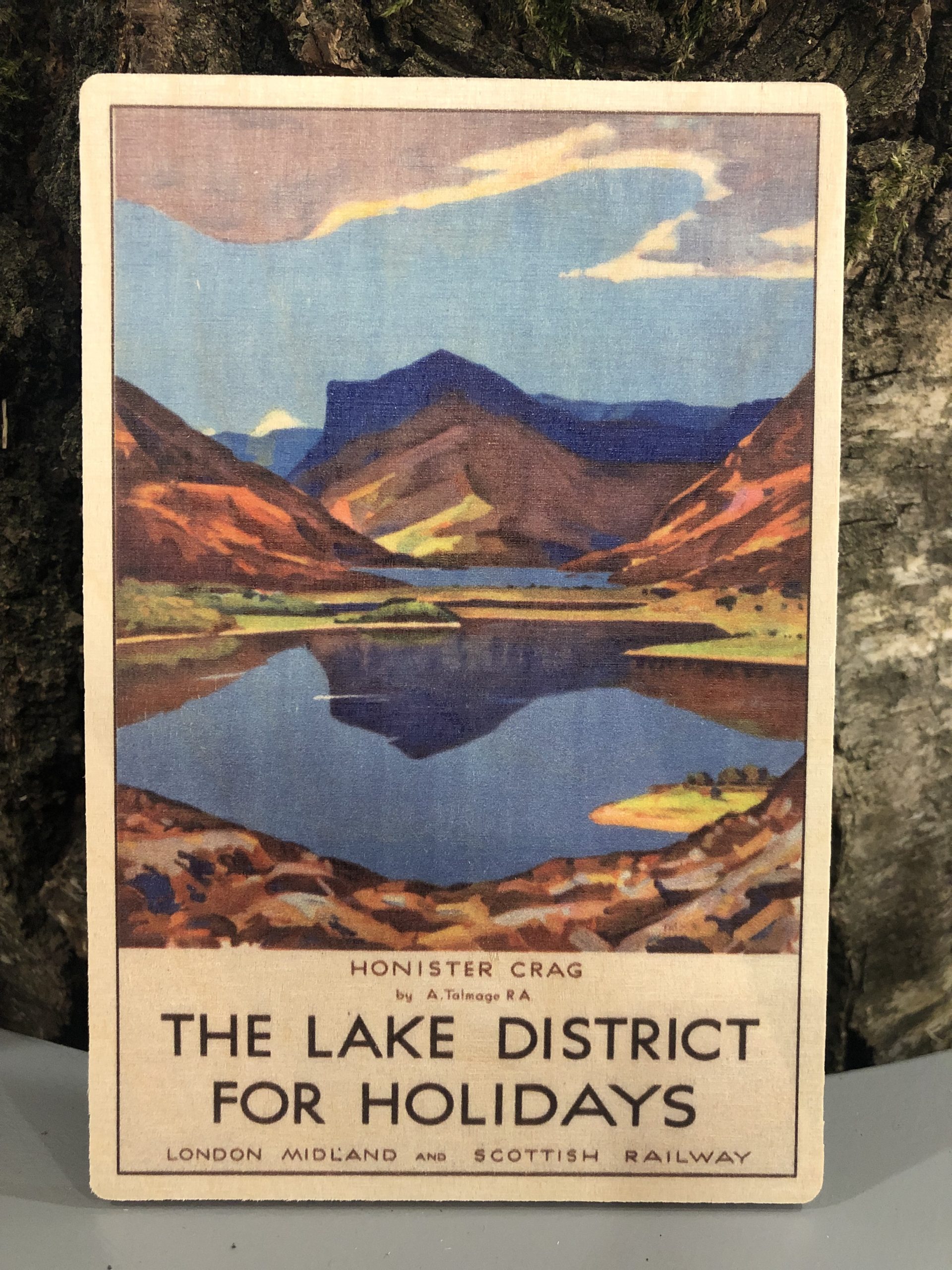 Wooden postcard