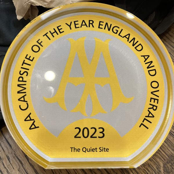 AA Campsite of the Year award 2023 presented to The Quiet Site
